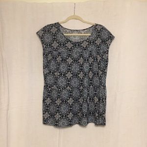 LOFT Comfy blue peplum top